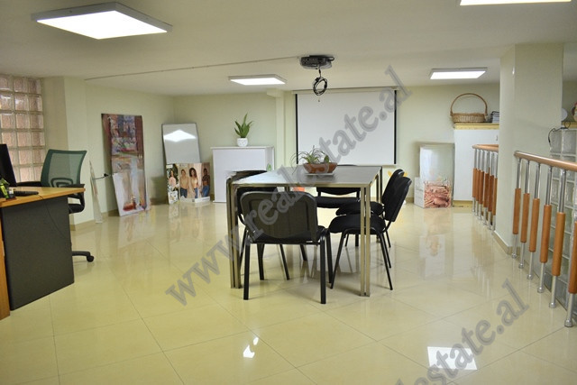 Office and store space for rent in Myslym Shyri Street, in Tirana, Albania.
It is positioned on the
